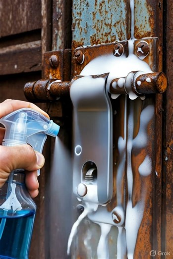 Extreme Rust Removal from Iron Door Latch Satisfying Restoration 4K