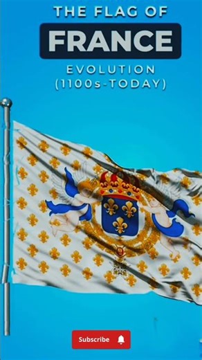 France Flag Evolution 1100s - Today