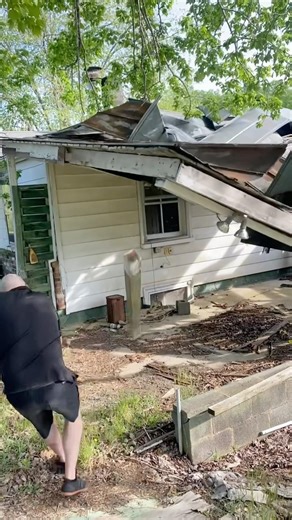Farm house demo part one. #farmhouserenovation