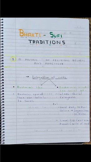 Class 12 History Chapter 6 – Bhakti and Sufi Traditions | Quick Revision Notes | HLP Study Point📚🕌