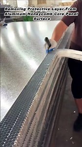 Removing Protective Layer From Aluminum Honeycomb Core Panel Surface