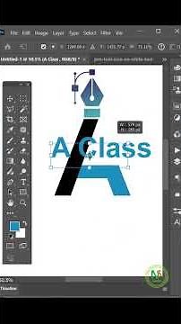 How to Create a Logo in Photoshop easily #shortsvideo #shorts #logo