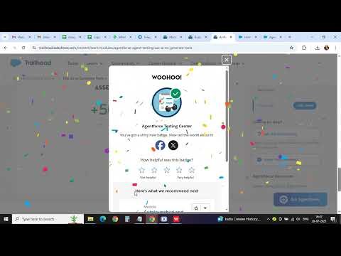 Use AI to Generate Tests | Agentforce Testing Center - Trailhead Salesforce 2025!