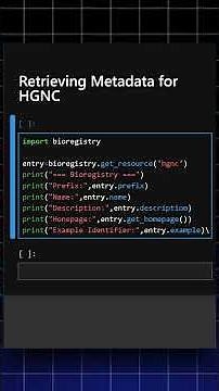 Retrieving Metadata for HGNC in Python