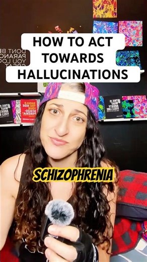How I act towards Schizophrenia hallucinations #mentalhealth #schizophrenia #shorts