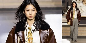 Jung Ho Yeon tears up the runway as the opener of the 'Louis Vuitton Women’s Fall-Winter 2022 Fashion Show' in Paris