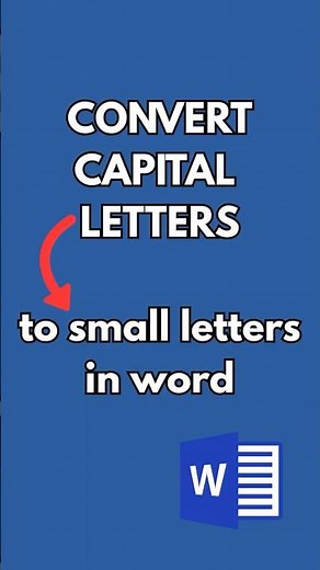 How to convert capital letters to small letters in #word