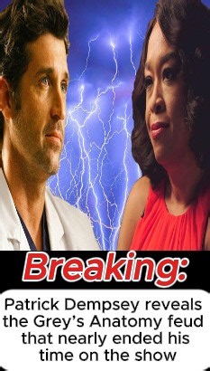 Patrick Dempsey Reveals the Grey’s Anatomy Feud That Nearly Ended His Time on the Show as he finally speaks openly about a period of on-set tension that changed the energy of the series. Fans long wondered what was happening behind the scenes during Grey’s Anatomy’s most chaotic years, and Dempsey’s revelation confirms that the pressure, intensity, and clashes were far more serious than anyone expected. The actor described moments where creative differences and personal friction pushed him to th