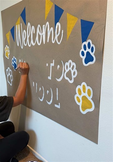 Calming Banner Painting for Back to School