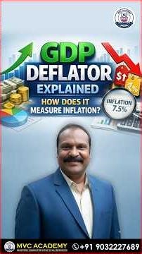 What is GDP Deflator? 🤔 | Inflation Explained with Examples | Indian Economy MVC Academy