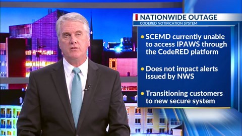 Nationwide outage of code red notification system