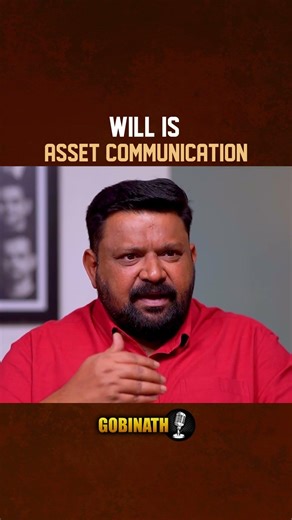 A Will Is Not About Death — It’s About Asset Communication | CA Sreejith Kuniyil | Gobinath #shorts