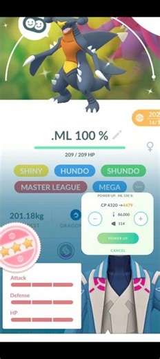 Maxout Shundo Garchomp & Mega Evolve #shiny #100iv #shundo #mega #maxout #viral #views #like