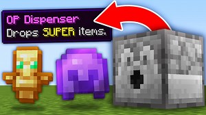Minecraft, But Dispensers Drop OP Items…