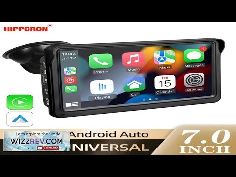 Hippcron 7inch Car Radio Multimedia Video Player Wireless Carplay And Wireless Android