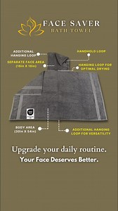  Luxury meets logic — in every stitch. ✨ The Face Saver Bath Towel...