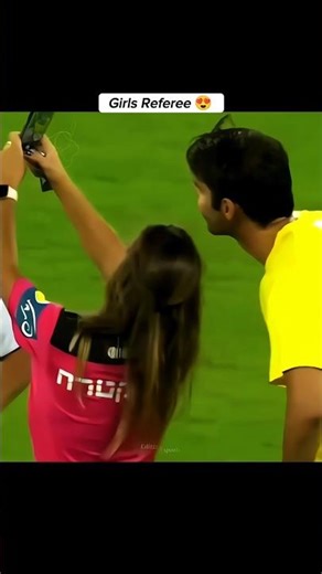 Female Referee Moments in Football 😍😍