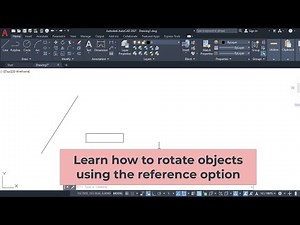 Learn how to rotate objects using the reference option