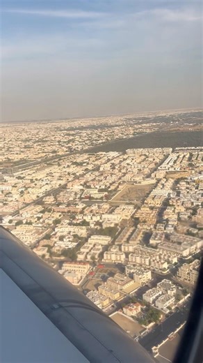 Dubai From Airplane Window Before Landing 😍✈️ | Aerial City View #Shorts