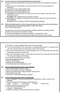 Q4. Solve the following Assertion-Reason/Statement based questi... | Filo