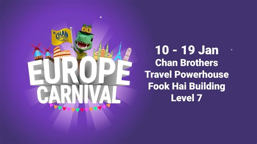 🇪🇺 There’s so much to discover across enchanting Europe & we're tempting you further with our exclusive surging 60 specials. Stand a chance to WIN a 1 carat diamond & enjoy stackable discounts, bonus points for members & more! Get a FREE limited-edition foldable travel bag too! Book early to snag the best deals at Europe Carnival from 10 to 19 Jan! ✈️ 💳 UOB cardmembers get FREE luggage with min. charge & an additional $60 OFF 💳 Find out more 🖱️ https://bit.ly/EURJPN25 ☎️ 6212 9660 📧 lhpkg1