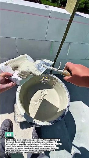 Perfect AAC Block Wall Installation | Fast and Accurate Masonry Technique