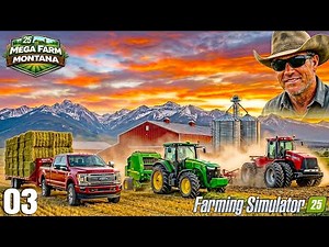 TOTAL DOMINATION! 946,000L of Bales & Huge Field Prep │FS25│MEGA FARM│Timelapse #3