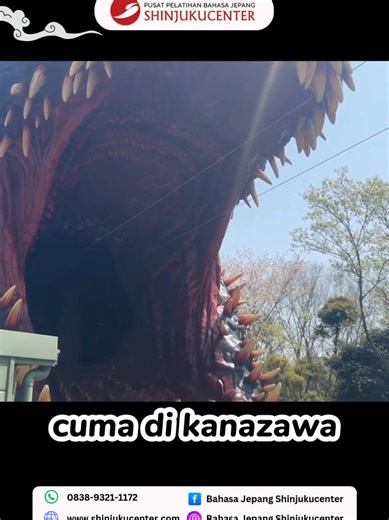 Woww serem banget, minasan siapa yang suka film gozilla? 😁🙋🏻‍♀️🙋🏻‍♂️ #kelasbahasa #kursusbahasajepang #japan #nihongo #godzilla