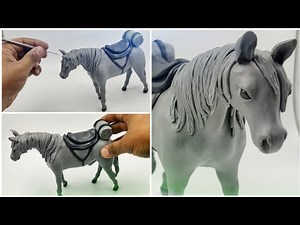Clay Sculpting: How to make Horse with clay ~ Clay modelling ~ Clay art ~ Easy Clay animals