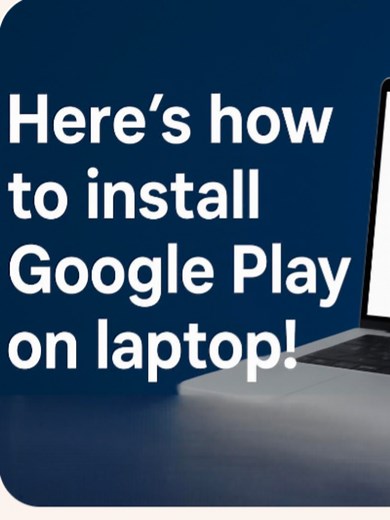 how to install Google Play on your laptop? #reel #unitedstates #usa #un