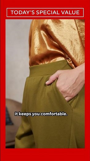 QVC Today’s Special Value | Barrel Leg Ponte Ankle Pants