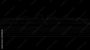 Abstract background for music videos. The sound elements, VJ elements. Abstract Sound wave element. digital equalizer. Big data visualization. Dynamic light flow. 3d rendering.