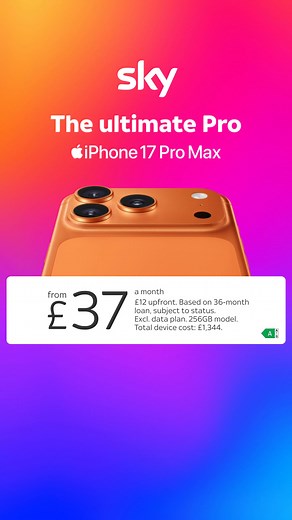 331K views | The Ultimate Pro Max! Get the iPhone 17 Pro Max on Sky Mobile! | Sky | Facebook