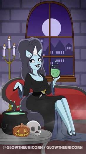 109K views · 4.3K reactions | Happy halloween! Stay spooky and stunning! #Halloween | Glow The Unicorn | Facebook