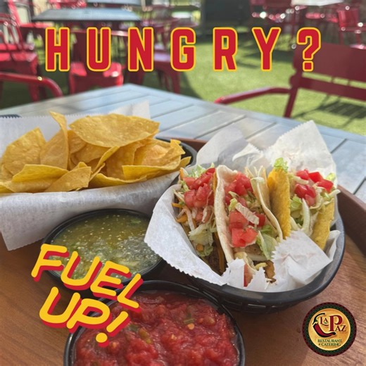 Out and about today?  We open at 11! Swing by La Paz for a quick lunch or a relaxing dinner  The perfect pause in your day  #eatatlapaz #lapaztogo #lunchatlapaz | La Paz Restaurant & Catering | Facebook