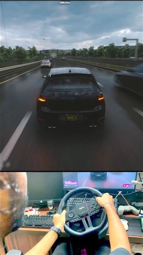 Volkswsgen Golf R MK7.5 Extreme Traffic Driving #assettocorsa #volkswagen #shorts