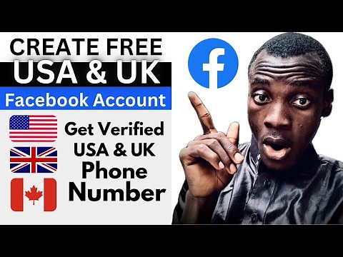 How to Create USA Facebook Account || FREE USA & UK Phone Number