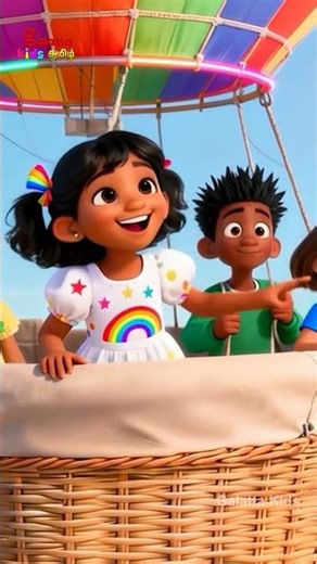 வானவில் பாடல் - Colorful Rainbow Song | Tamil Nursery Rhymes for Children's | Galatta Kids |Shorts