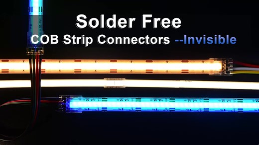 8/10mm 2 Pin 1 Head Strip to Power H Transparent PC Led Strip Connector