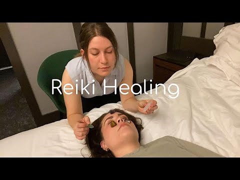 Reiki Aura Energy Plucking with Gemstones [Real Person ASMR]