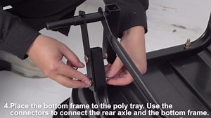 BILT HARD Poly Garden Dump Cart 600 lbs with No Flat Tires, Quick Release, 4 Cu Ft Dump Wagon Heavy Duty for Yard, Outdoor