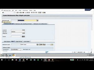 SAP Preventive Maintenance 1