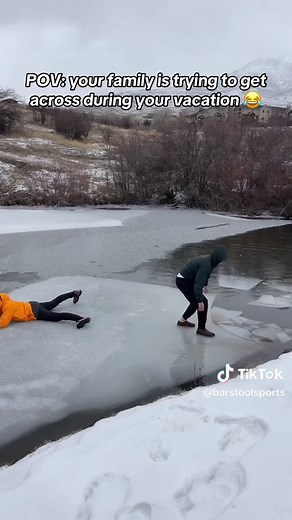 Family Vacation Funnies: Crossing the Ice