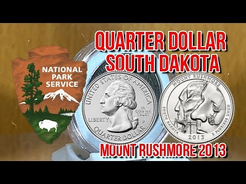 Quarter Dollar - Mount Rushmore - National Park 2013 - Commemorative coin