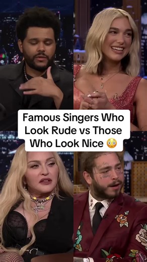 Famous Singers: Rude vs Nice Looks