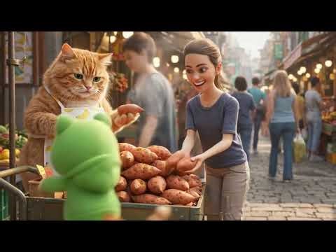 ginger kitten learns sales to save money for treats