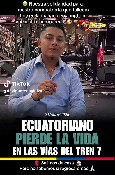 🤙 🙏🏻 La vid se acaba en un #segundos mi solidaridad con amigo Williams un compatriota más vuela alta campeón 🕊️💔🥹 @#migranteslatinos #quennsnewyork 🇺🇸