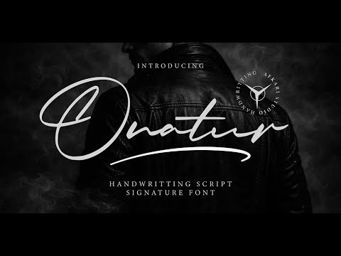 Onatur: A Modern Handwritten Signature Script Font for Elegant Design