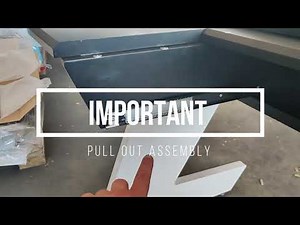 Pull out keyboard tray Assembly - IMPORTANT TO WATCH
