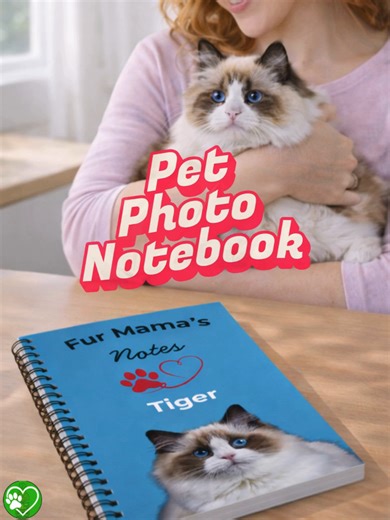 Personalized Pet Photo Notebook for Pet Lovers